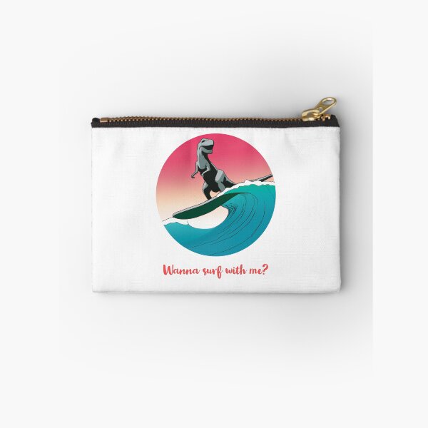 Item preview, Surfing Dinosaur : Wanna Surf With Me Quote designed and sold by QuotezArtist.