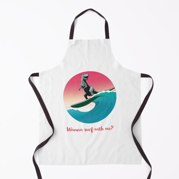 Item preview, Surfing Dinosaur : Wanna Surf With Me Quote designed and sold by QuotezArtist.