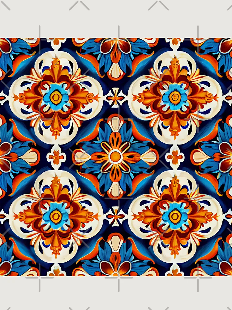 Thumbnail 6 von 6, Premium Oversized Pullover, Divine Irregular New Mediterranean Pattern Digital Painting designt und verkauft von CodeAndColors.