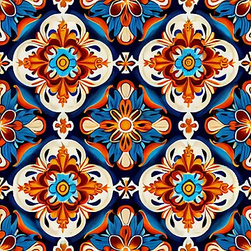 Vorschaubild zum Design Divine Irregular New Mediterranean Pattern Digital Painting von CodeAndColors