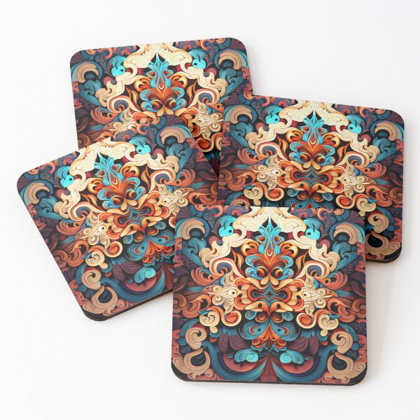 Item preview, Intense Grand Eclectic Pattern Digital Painting designed and sold by CodeAndColors.