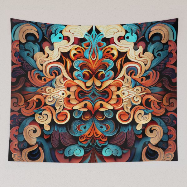 Item preview, Intense Grand Eclectic Pattern Digital Painting designed and sold by CodeAndColors.