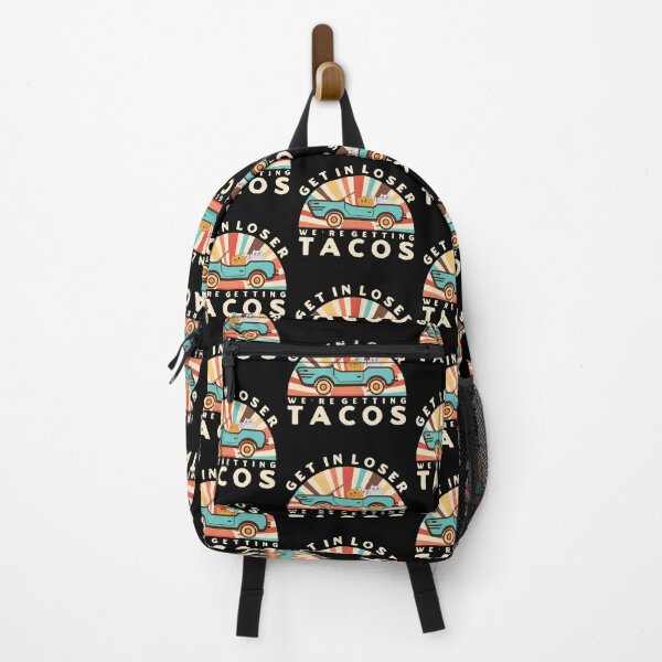 Item preview, Get in Loser We’re Getting Tacos - Retro Style designed and sold by Denti Kanys ⭐⭐⭐⭐⭐.
