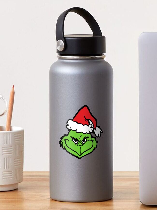 Grinch Face Water Bottle Label Digital Download Only 