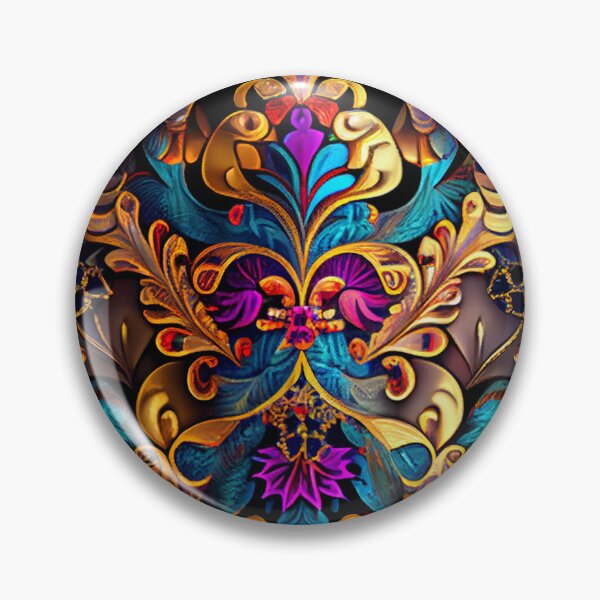 Artikelvorschau, Soft Bejeweled Exotic New Traditional Pattern Digital Painting entworfen und verkauft von CodeAndColors.