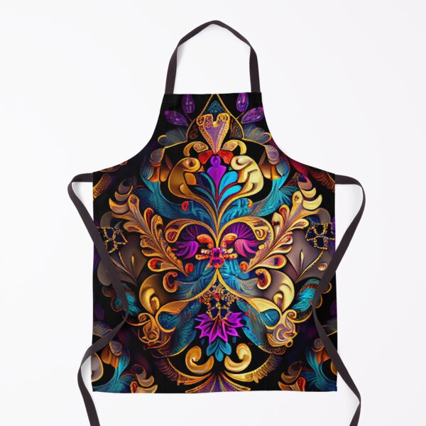 Item preview, Soft Bejeweled Exotic New Traditional Pattern Digital Painting designed and sold by CodeAndColors.
