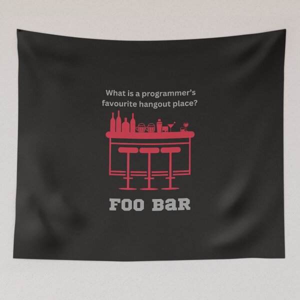 Item preview, Foo bar coding programming joke funny design  designed and sold by t1n3333.