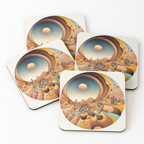 Item preview, Cartoon Dazzling Circular Desert Modern Pattern Digital Painting designed and sold by CodeAndColors.