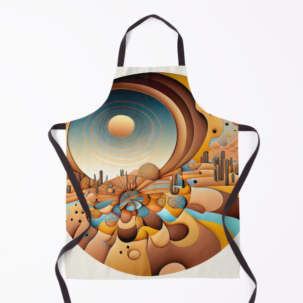 Aperçu de l'œuvre Cartoon Dazzling Circular Desert Modern Pattern Digital Painting créée et vendue par CodeAndColors.