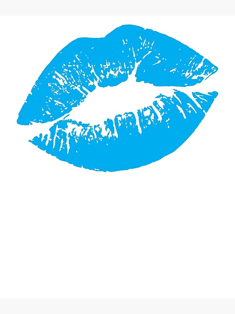 Blue Lips Kiss Matching Couple Poster For Sale By Ebnerprints Redbubble 6123