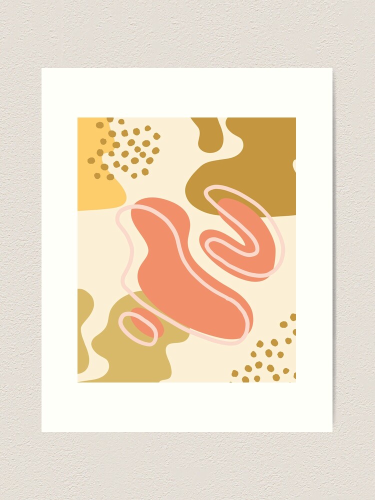 Abstract Boho Art Print, Minimal Modern Art