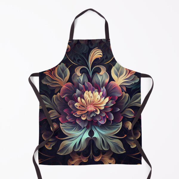 Aperçu de l'œuvre Mystical Floral Pattern Digital Painting créée et vendue par CodeAndColors.