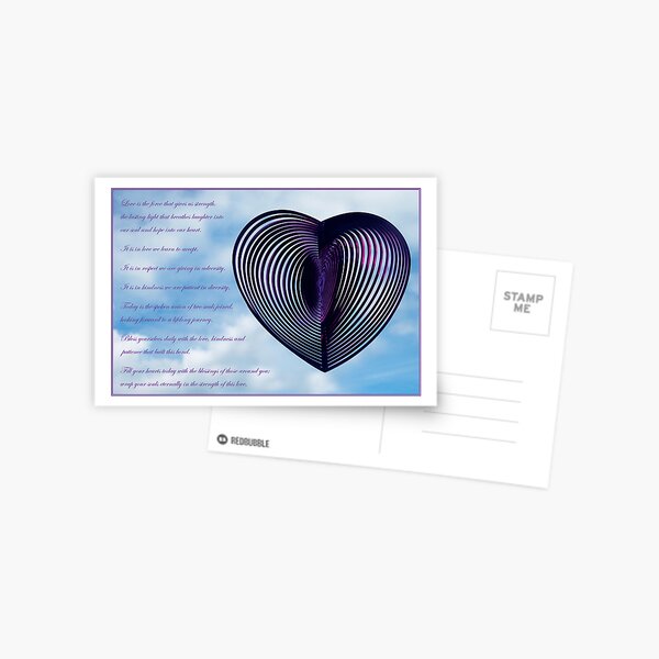 image with wedding verse Postcard