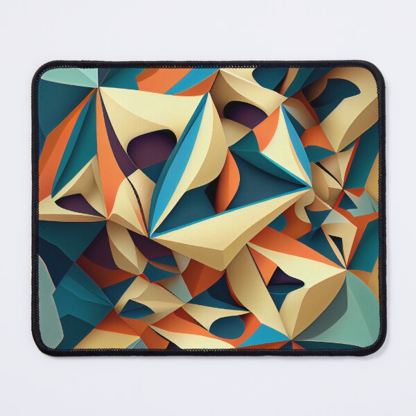 Item preview, Angular Complex Contemporary Pattern Digital Painting designed and sold by CodeAndColors.