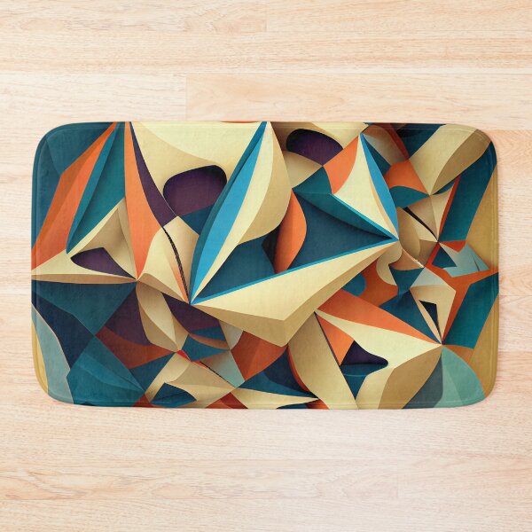 Item preview, Angular Complex Contemporary Pattern Digital Painting designed and sold by CodeAndColors.
