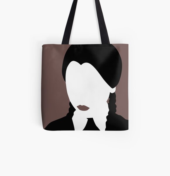 Wednesday Addams from The Addams Family All Over Print Tote Bag