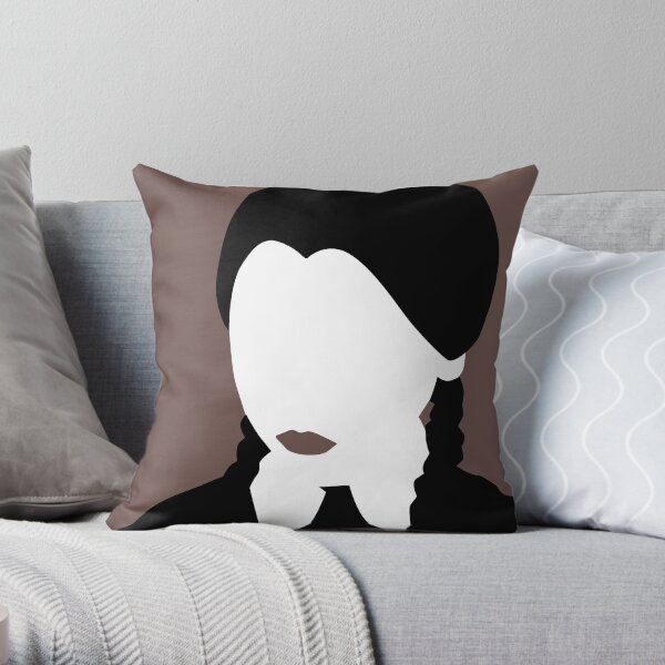 Wednesday Addams from The Addams Family Throw Pillow