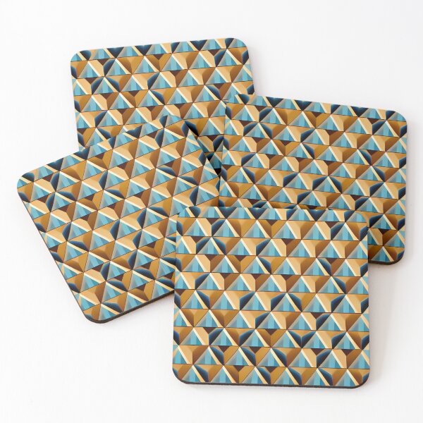 Item preview, Triangular Scandifornian Pattern Digital Painting designed and sold by CodeAndColors.