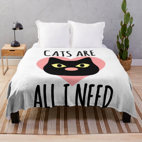 Item preview, Cats Are All I Need - Cat Lover Quotes designed and sold by EnzoVectorism.
