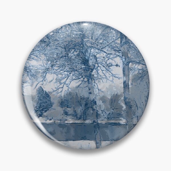 Item preview, Blue Birch In Winter White Forest designed and sold by Finding Fortuity.