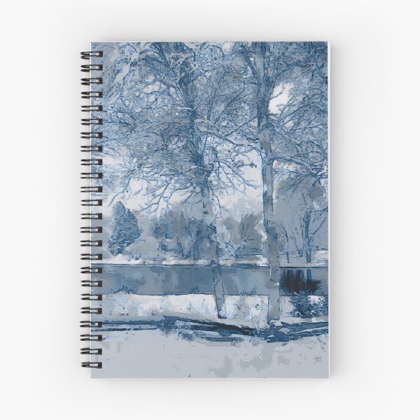 Item preview, Blue Birch In Winter White Forest designed and sold by Finding Fortuity.