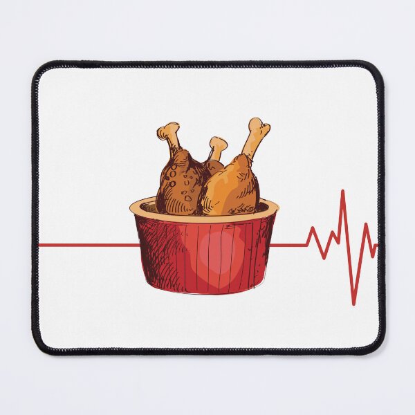 Item preview, Fried chicken heartbeat designed and sold by Raseelvm.