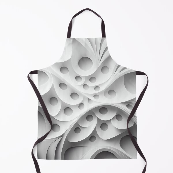 Aperçu de l'œuvre White Smooth Modern Pattern Digital Painting créée et vendue par CodeAndColors.