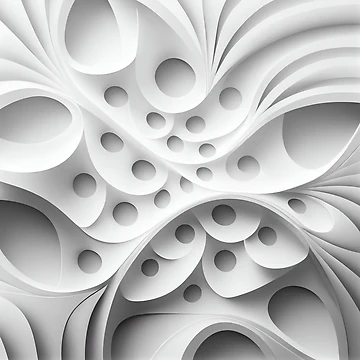 Vorschaubild zum Design White Smooth Modern Pattern Digital Painting von CodeAndColors
