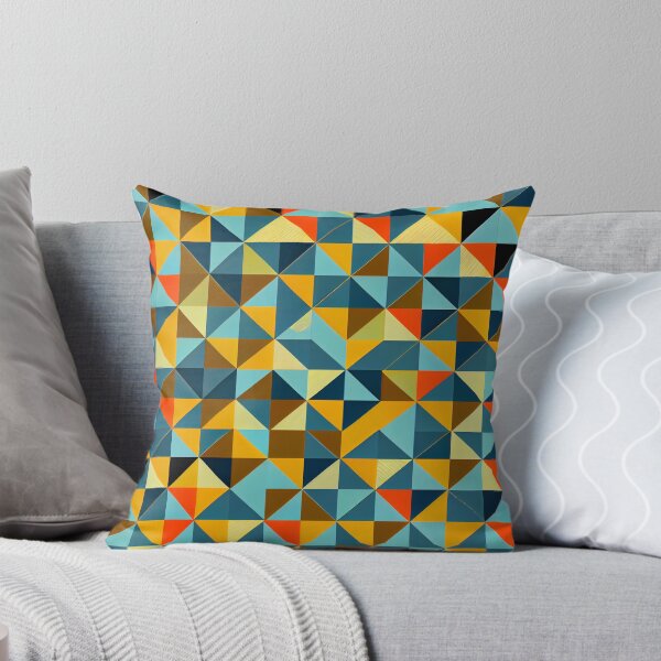 Artikelvorschau, Triangular Scandifornian Pattern Digital Painting entworfen und verkauft von CodeAndColors.
