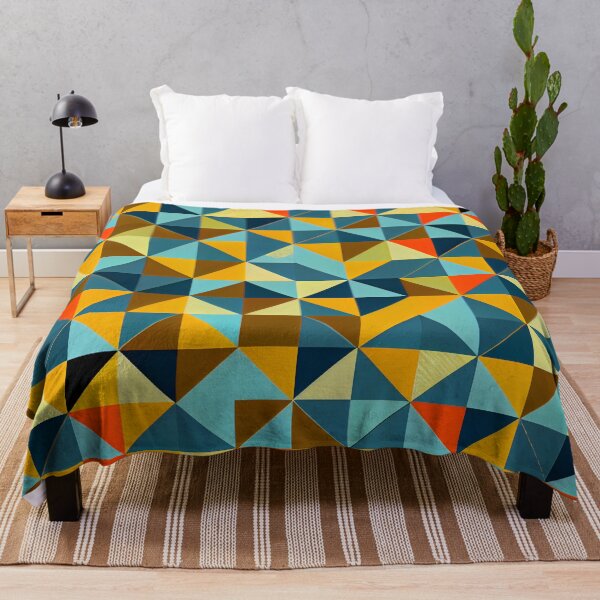 Artikelvorschau, Triangular Scandifornian Pattern Digital Painting entworfen und verkauft von CodeAndColors.