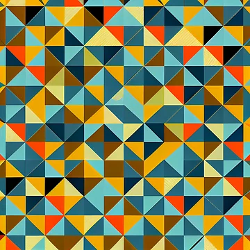 Vorschaubild zum Design Triangular Scandifornian Pattern Digital Painting von CodeAndColors