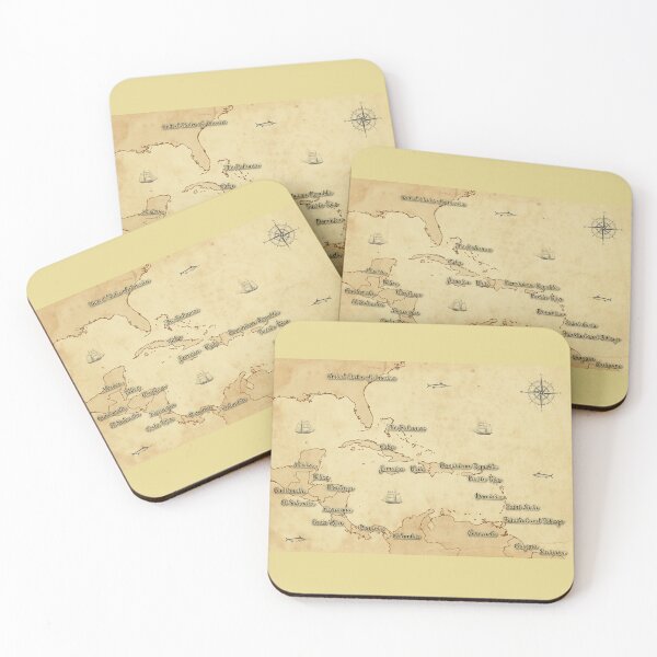 Item preview, Vintage Style Map of the Caribbean/Central America designed and sold by ramiro.