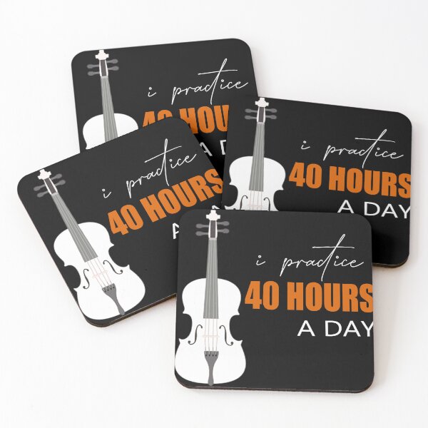Item preview, I Practice 40 Hours A Day - A Violin Quote designed and sold by TheGreedyCrypto.