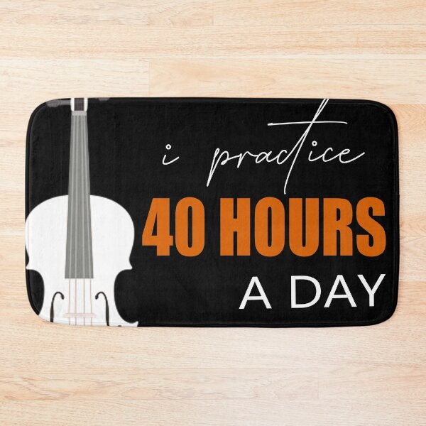Item preview, I Practice 40 Hours A Day - A Violin Quote designed and sold by TheGreedyCrypto.