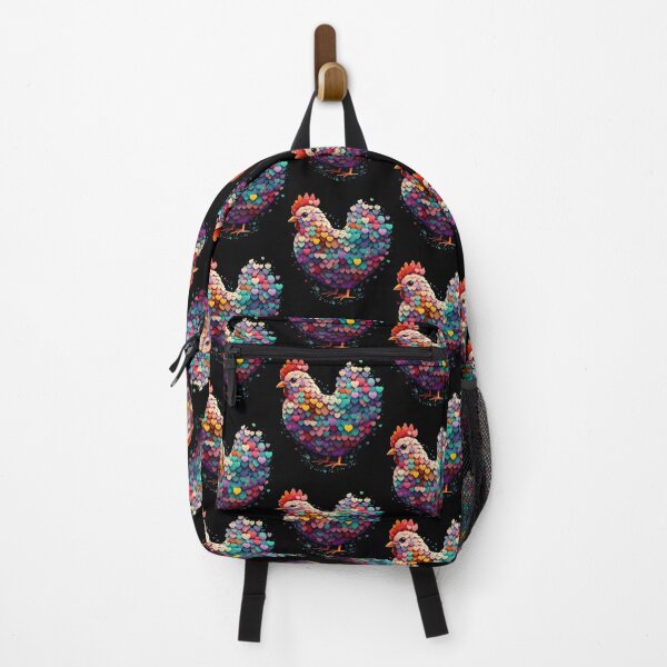 Item preview, Funky Rainbow Heart Chicken designed and sold by Merigold.