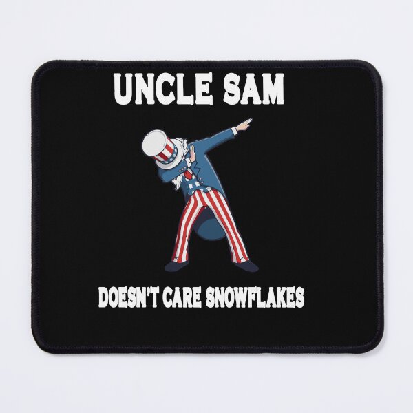 Item preview, UNCLE SAM DOESN'T CARE SNOWFLAKES Funny American designed and sold by Easton designer.