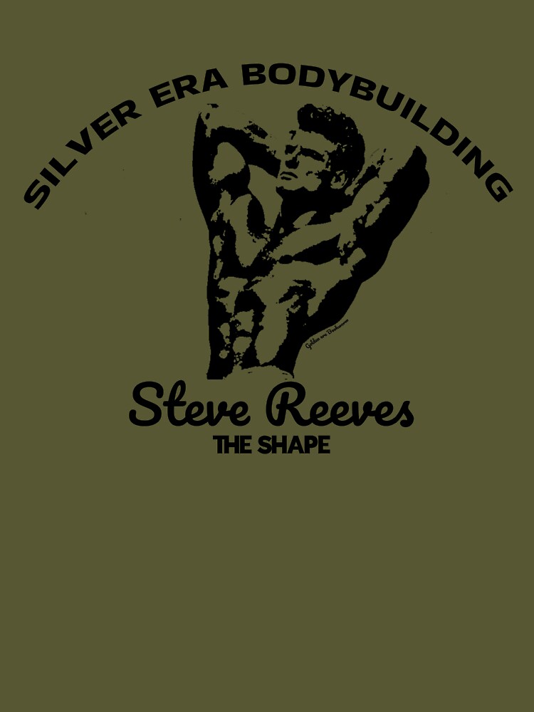 Copy of Steve Reeves pose Silver Era bodybuilding black  Active T