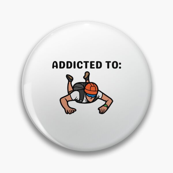 Item preview, Addicted to parachuting, skydiving designed and sold by PolishArtist.