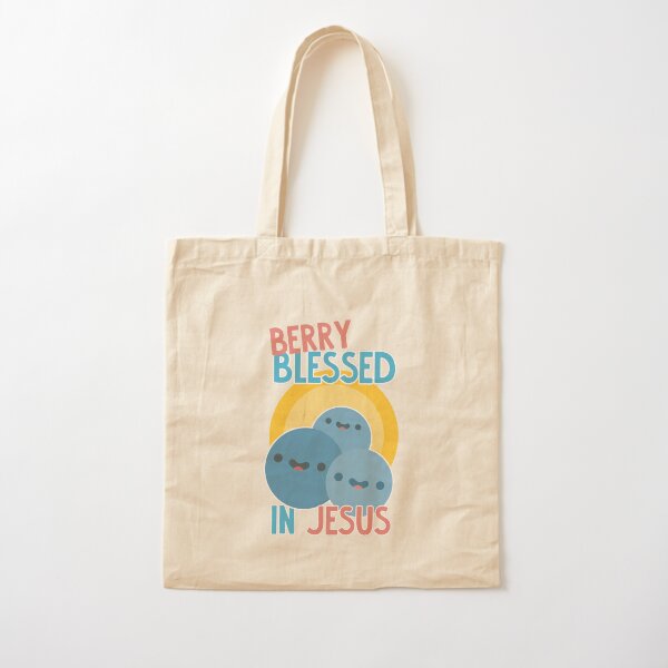 Berry Blessed Cotton Tote Bag