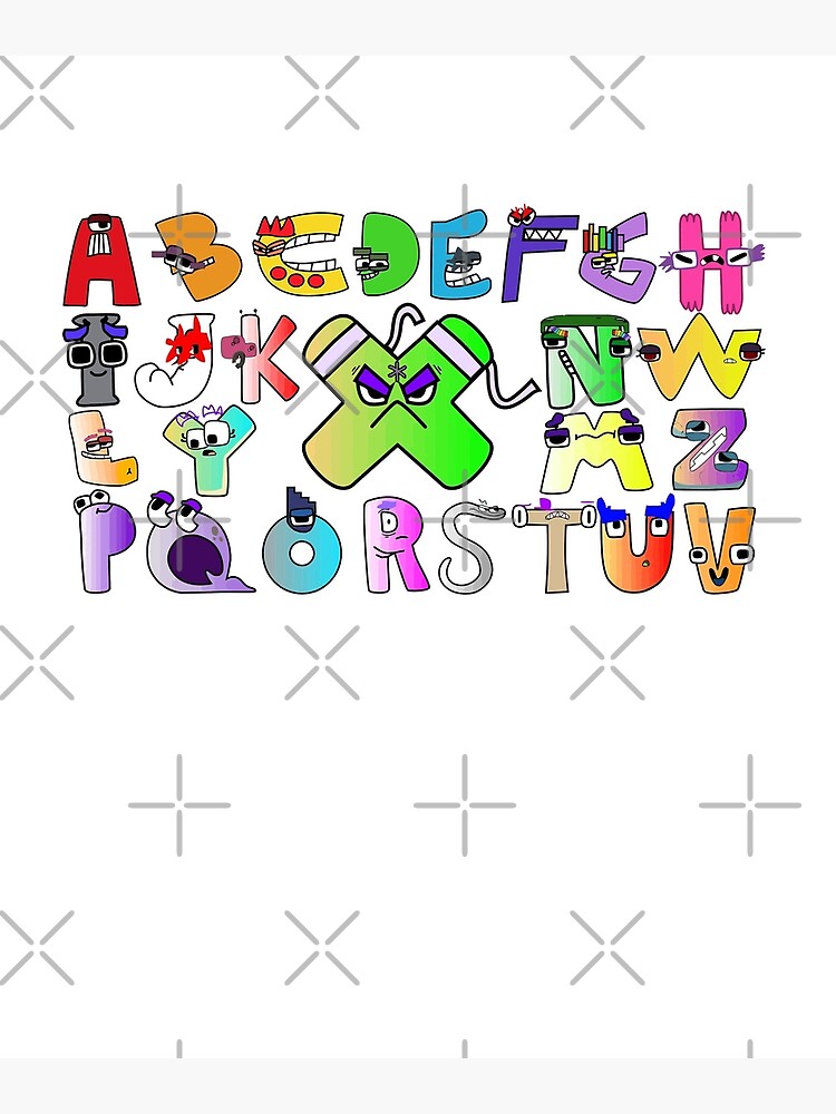 Villain Letter ABC Learning Boys Matching Evil Alphabet Lore T-Shirt 