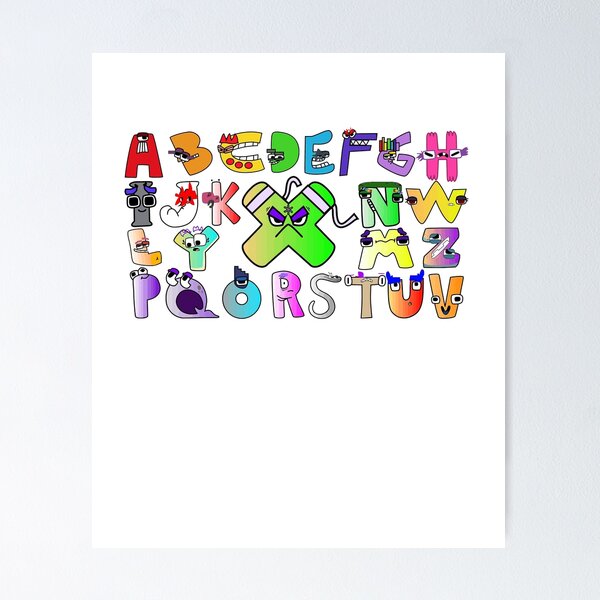 Alphabet Lore letter a Poster for Sale by bahri design