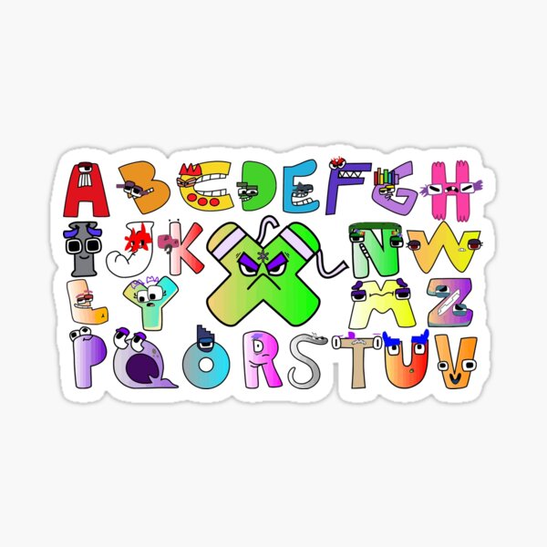  60pcs Cute Alphabet Lore Stickers for Kids Children