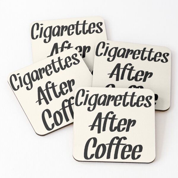 Item preview, Cigarettes After Coffee - Coffee Quotes designed and sold by EnzoVectorism.