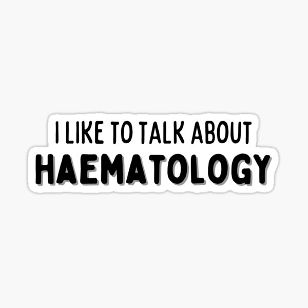 Item preview, I like to talk about haematology CONVERSATION STARTER designed and sold by sociallyawkw.