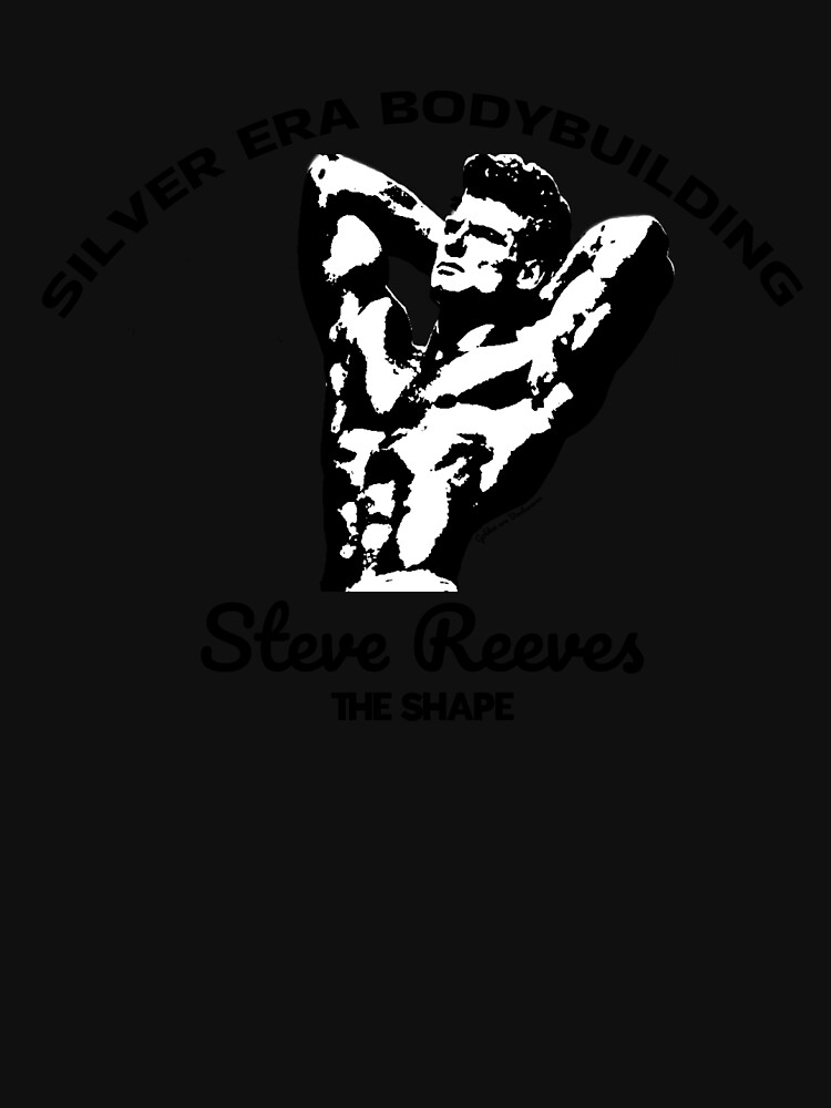 Copy of Steve Reeves pose Silver Era bodybuilding black  Active T