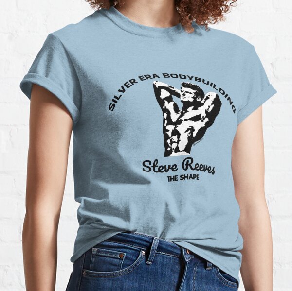 Copy of Steve Reeves pose Silver Era bodybuilding black Classic T-Shirt