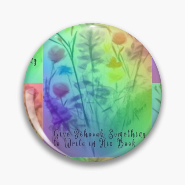 Item preview, Rainbow Floral Meditate on God's Name designed and sold by IvaRenee.