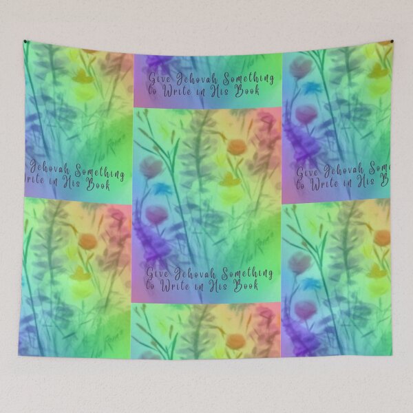 Item preview, Rainbow Floral Meditate on God's Name designed and sold by IvaRenee.