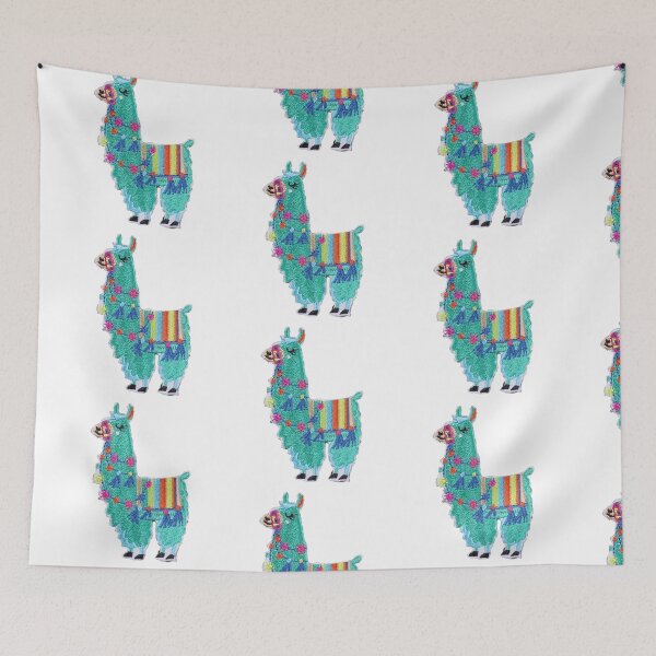 Item preview, Festive Llama Sticker designed and sold by designolo.