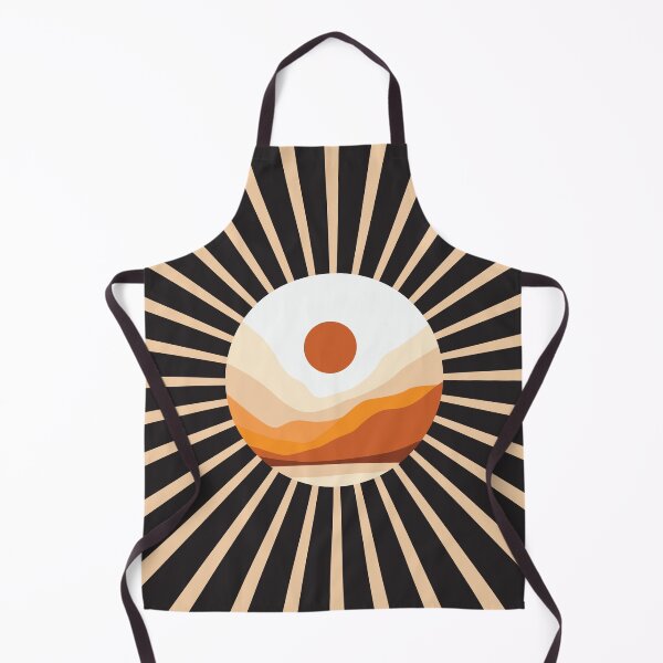 Item preview, Abstract Minimalist modern art landscape sunrise, boho design in earth tone colors 5 designed and sold by vishalraifx.